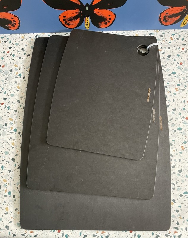 Set Of 3 Epicurean Cutting Boards- Slate Color. New!! Fantastic Deal!!