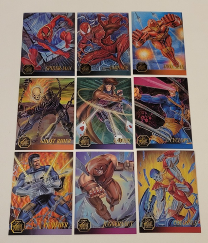 1995 Flair Marvel Anual Cromo Persecución Inserto Juego de Tarjetas 9/12 Bonito Casi Nuevo/Como Nuevo Fleer - Imagen 1 de 6