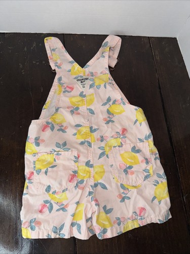 OshKosh Lemon Overall Denim Shortalls Overall Strampler Kleinkind Mädchen 3T - Bild 5 von 10
