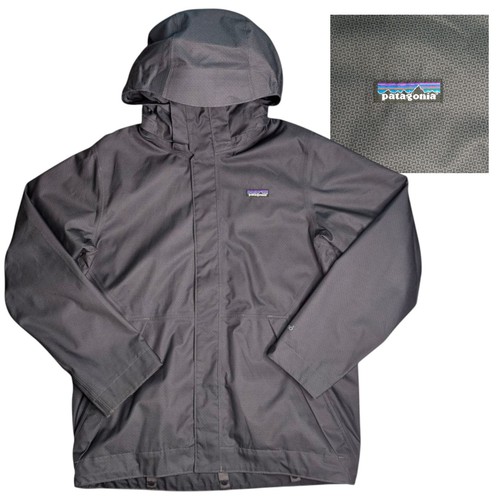 Patagonia Snowshot #30950 H2no Ski Jacket Men's M Hooded Waterproof Green EUC - Picture 1 of 19