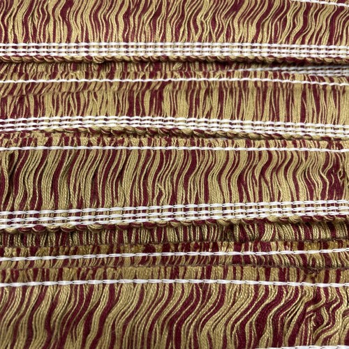 Vtg Conso BT Brush Fringe Trim Burgundy Gold 10 Yards Style 008886 1 1/2" - Picture 2 of 4