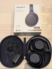 Sony WH-1000XM4 Wireless Over-Ear Headphones Black, Noise-Cancelling Bluetooth