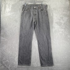Levi's 501XX Jeans men's 33x30 Original Straight Fit Button Fly Denim Gray Y2K