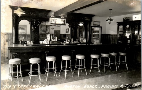The "Y" Cafe, Austin Junction, Prarie City, Oregon RPPC (1950er Jahre) - Bild 1 von 3