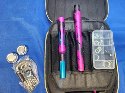 TEAL PINK SPASH BLACK HK ARMY Shocker pintball marker hopper cases 10 BARRELS! - Picture 9 of 22