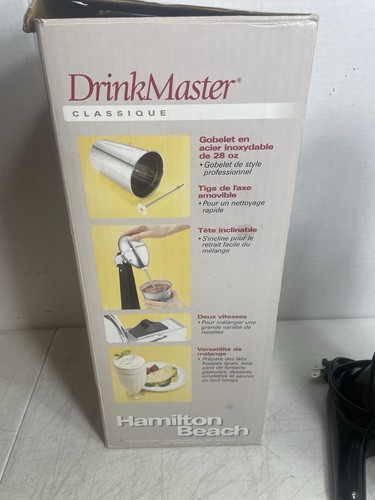 WORKS GREAT Hamilton Beach 750BC Classic Stand Mixer Chrome w/ Cup Drink Master - Picture 13 of 16
