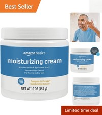 Dermatologist-Tested 16oz Moisturizer Cream for Dry Skin with Ceramides