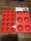 KOLORAE NWT Hot Cocoa or Bath Bomb Silicone Mold SO2 Reusable + 1 Smaller mold