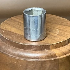 Vintage Power-Kraft 84w4822 17mm Six Point Socket 3/8” Drive USA 