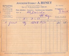 1957 PIECES DETACHEES ACCESSOIRES FOURNITURES POUR AUTOMOBILES ANCIEN SETS A