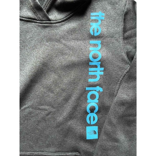 The North Face Women’s L Gray Pullover Hoodie Logo Sweatshirt Funnel Neck - Picture 3 of 8