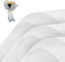 20 Sheets Flower Wrapping Paper - Waterproof Floral Bouquet Wrapping Paper, DIY 