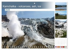 Kamchatka - volcanoes, ash, ice (Monthly Wall Calendar 2026 11.7 x 16.5 (open)),