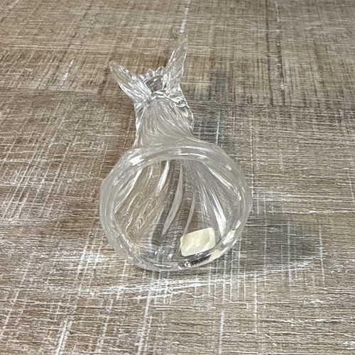 Vtg MIKASA 4.5" Crystal Glass Angel W/Trumpet Christmas Ornament Heavenly Music  - Picture 10 of 12