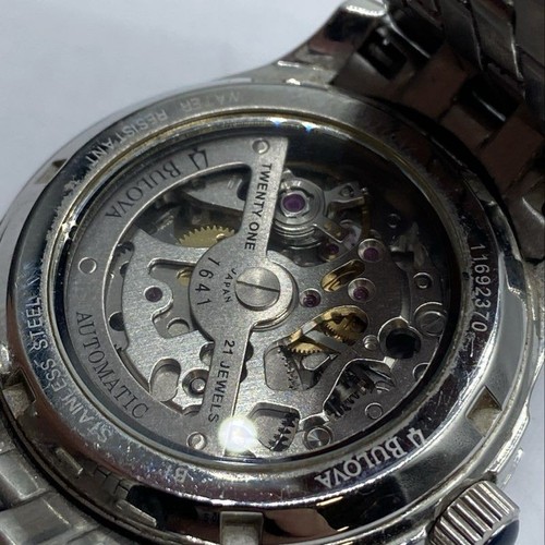 BULOVA 33mm WR Automatic White MOP Heart Ladies Stainless Steel Watch - Picture 6 of 7