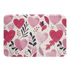Heart Bath Mats for Bathroom 20"x32" Simple Modern Bathroom Rugs for Kids Dec...