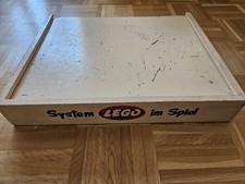 LEGO System im Spiel Kiste mit alten Steinen Vintage Aufbewahrungsbox