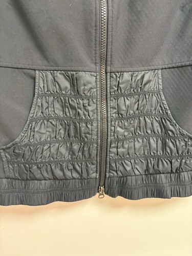 Nike Women's Fit Therma Seeveless Vest S (4-6) Black Full Zip Pockets - Picture 4 of 6