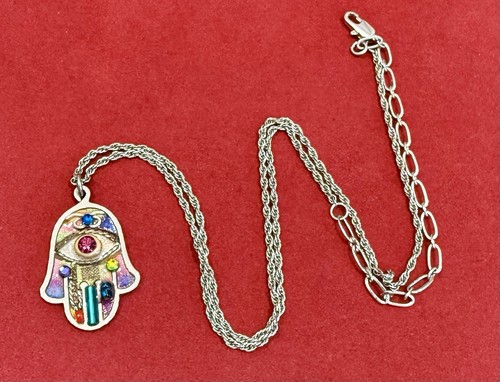 Collana colorata fatta a mano Seeka Hamsa! - Foto 2 di 6