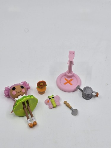 Mini bambola Lalaloopsy Blossom vaso di fiori 3” più accessori completa - Foto 2 di 5