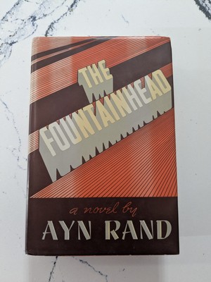 THE FOUNTAINHEAD by Ayn Rand 1968 HCDJ Bobbs-Merrell 1st Ed. Facsimile Nice Copy