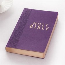KJV Budget Gift & Award Lux-Leather Purple, Like New Used, Free shipping in t...