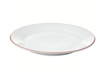 4x IKEA VINTERFINT White & Red Side Plates 20cm – Durable Dinnerware for Home UK