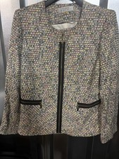Tahari Women multy color 2-piece Dress Suit Size 16 Blazer/ Skirt