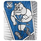 Canterbury Bulldogs NRL Coral Fleece Mascot Design Rug Blanket Christmas gifts