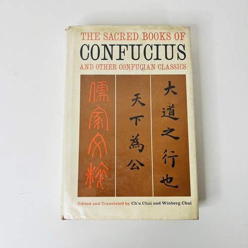 Die heiligen Bücher des Konfuzius Hardcover Buch von Chu Chai 1965 Konfuzianische Klassiker - Bild 1 von 13