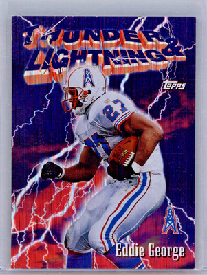 1997 Topps Chrome - Season's Best Thunder & Lightning Eddie George #10 Refractor