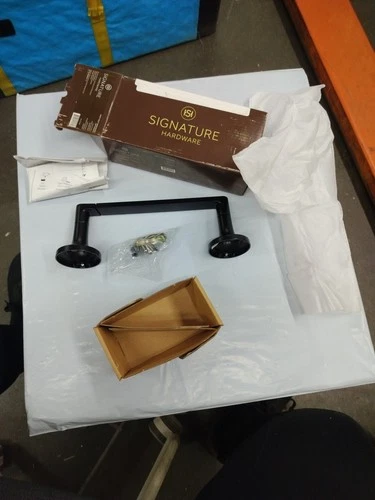 Signature Hardware 466405 Lentz Wall Mounted Pivoting Toilet Paper Holder, Matte - Picture 3 of 4