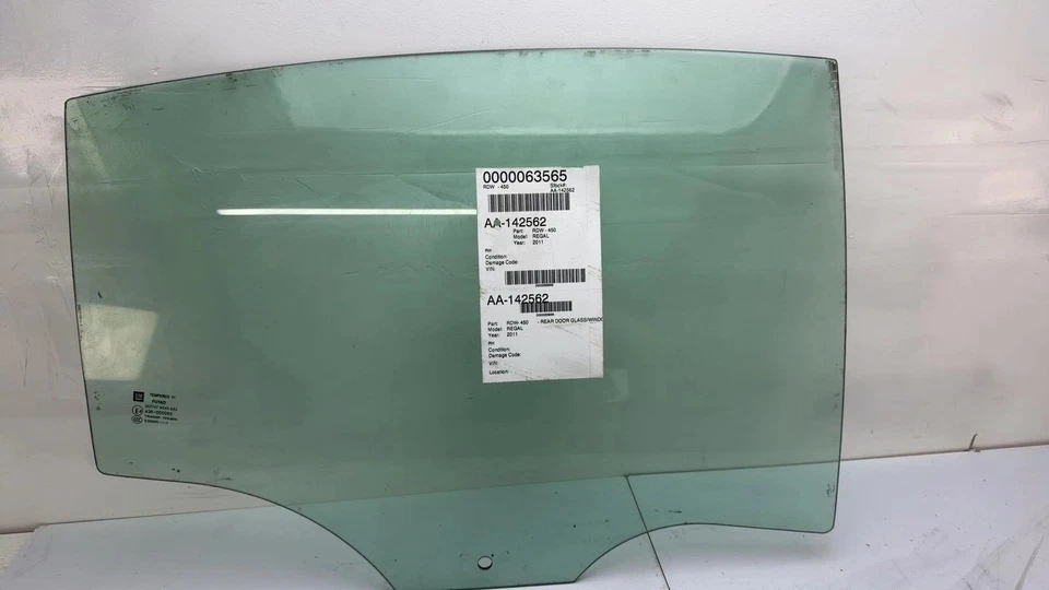 11 12 BUICK REGAL Rear Door Glass/window Buick Right Foto 2 de 4