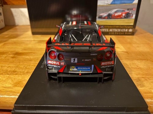 2015 MOTUL AUTECH GT-R SUPER GT500 1/18 scale Model Miniature Car Used - Picture 4 of 6