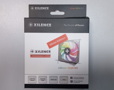 Xilence 120mm Gehäuselüfter XPF120.W.ARGB white Fan
