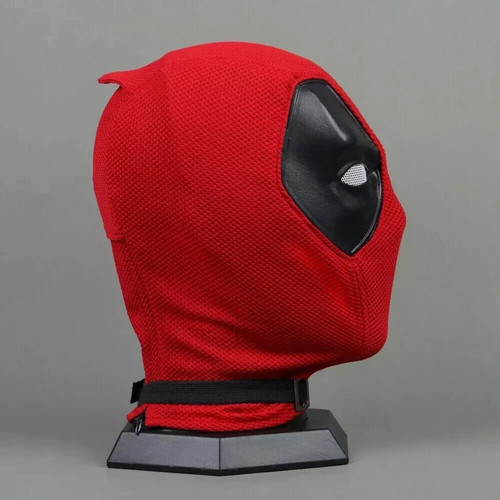 Premium Quality Deadpool Cosplay Full Face Mask Breathable Knit Helmet Halloween - Picture 5 of 9