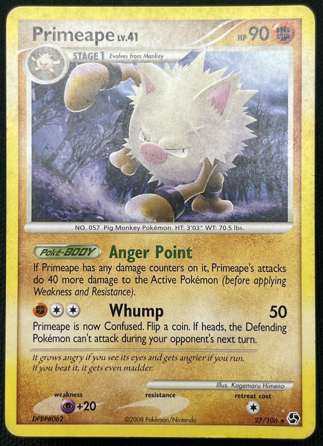 Primeape 27/106 Rare Great Encounters Pokemon MP