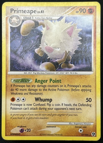 Primeape 27/106 Rare Great Encounters Pokemon MP