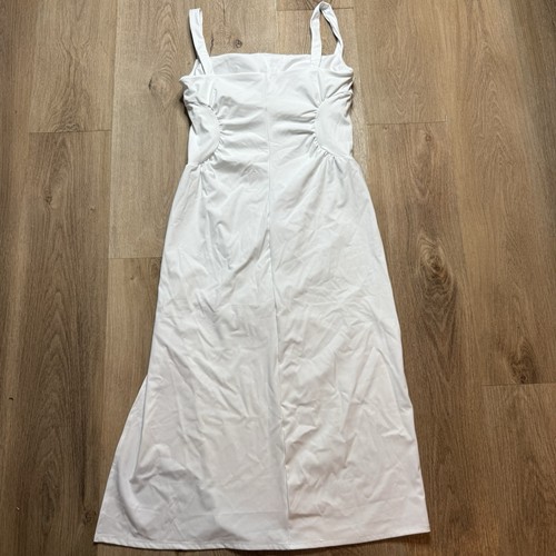 SoftlyZero™ luftiges Midi-Kleid mit quadratischem Ausschnitt und Rüschen Cool Touch - UPF50+ - Bild 4 von 6