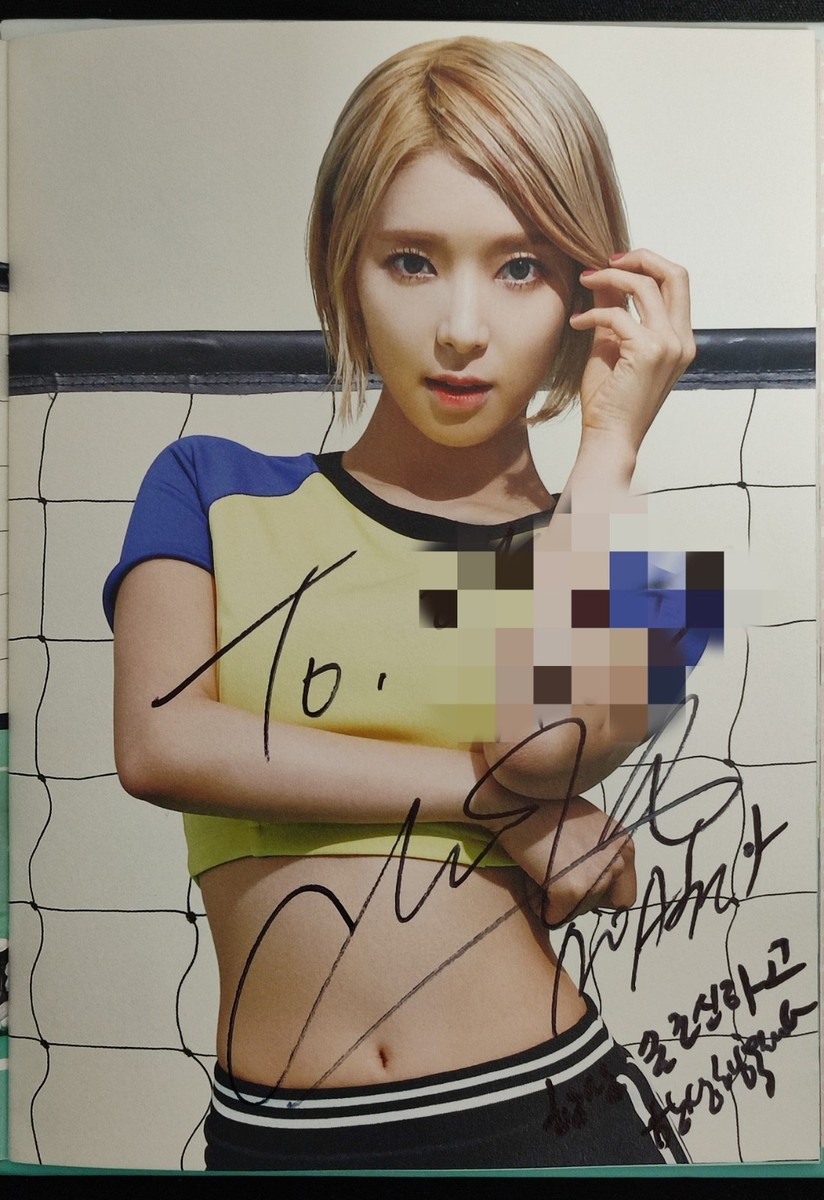 AOA [Heart Attack] Fan Sign Event All Member Real Hand Signed