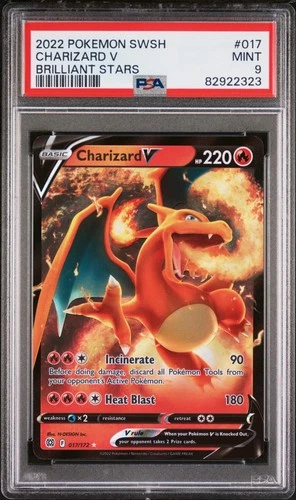 Charizard V 2022 Pokemon Sword & Shield Brilliant Stars #017/172 PSA 9
