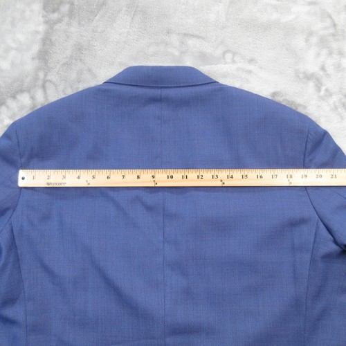 Canali Blazer Mens 40 58 Wool Travel Water Resistant Italy Two Button Jacket - Picture 18 of 23