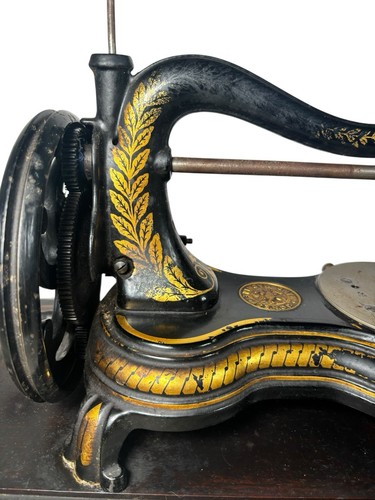 Jones Swan Neck HandCrank Sewing Machine Antique Supplied to Princess Of Wales - Picture 16 of 21