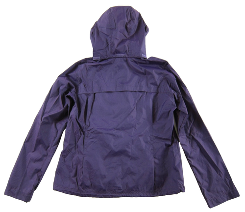 Columbia lila Reißverschluss leichte verstaubare Kapuze Tasche Windbreaker Jacke XL - Bild 2 von 5