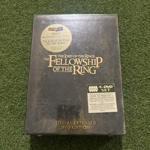 NEU Der Herr der Ringe Gefährten Special Extended DVD 4 Disc Set