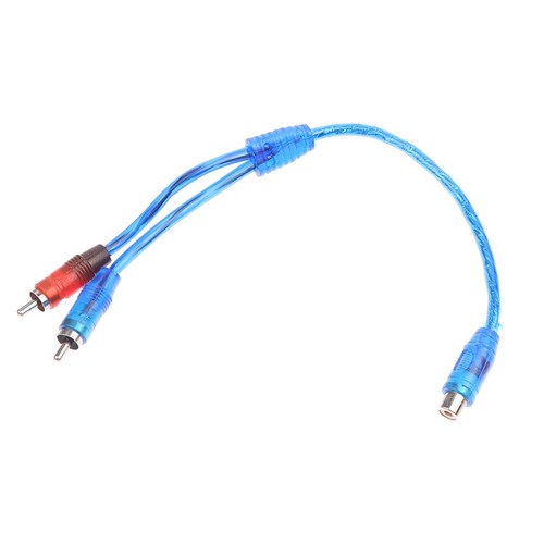 Car Audio RCA Y Splitter 1RCA Female To 2RCA Male Adapter 1Female To 2Male C _tm - Afbeelding 11 van 11