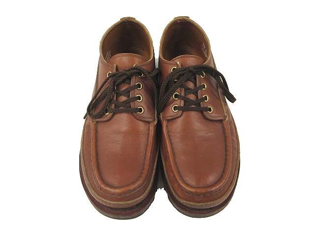 RUSSELL MOCCASIN Boots Leather Brown Oneida Triple Vamp Oxford