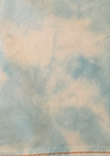 Tela de punto de cruz teñida a mano 14 ct. Aida 20”x 28,5”, “Summer Breeze” - Imagen 2 de 3