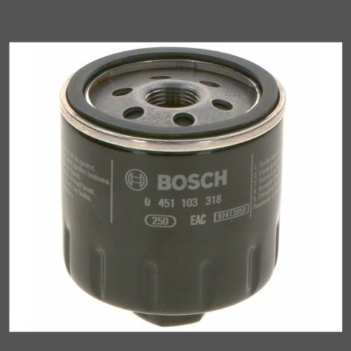 Bosch Oil Filter 0 451 103 318 for VW POLO IV 9N 9A 2001 to 10/2014 - Picture 1 of 11
