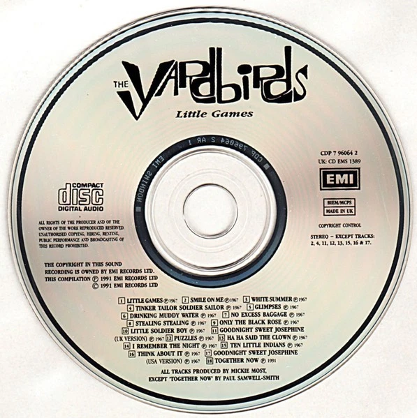 The Yardbirds - Little games (18 tracks) EMI 1991 - Bild 3 von 4